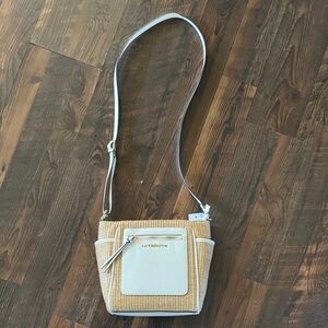 Liz Claiborne Beige and Cream Crossbody Bag